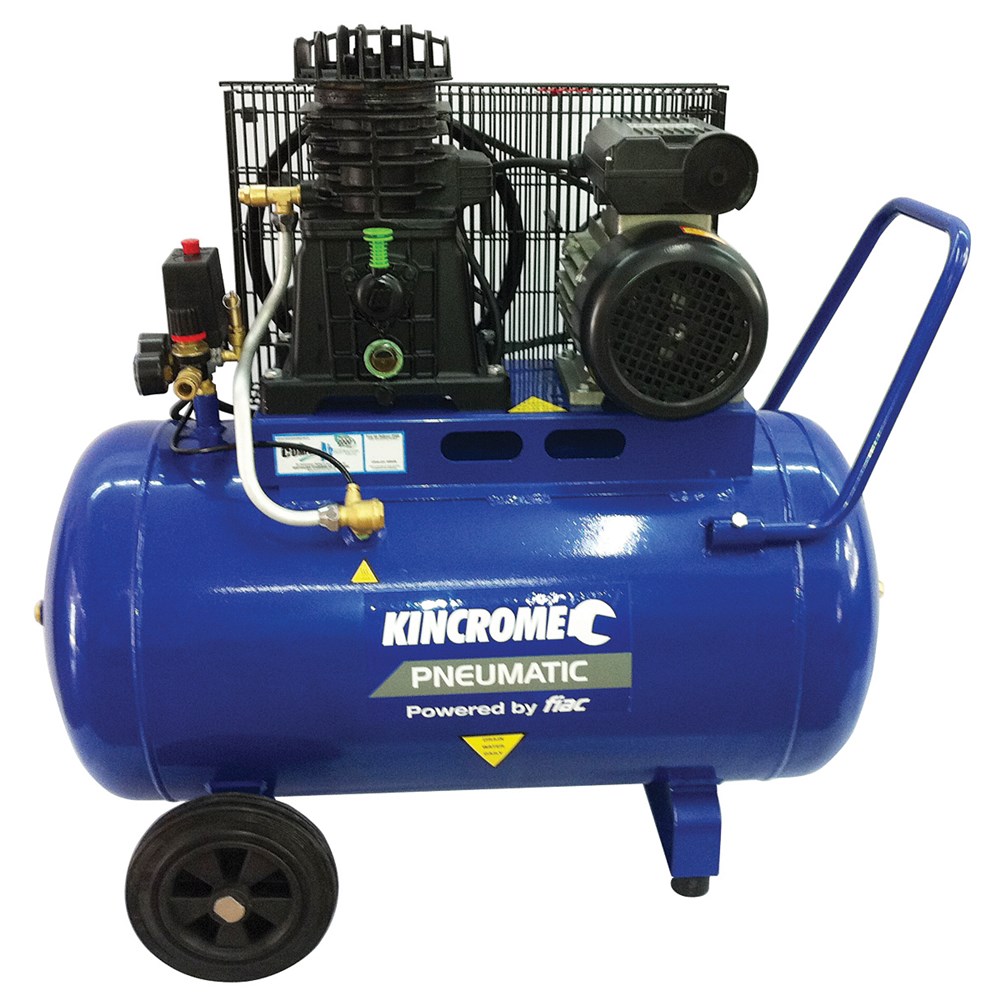 KINCROME AIR COMPRESSOR 3HP 100 LITRE BELT DRIVE